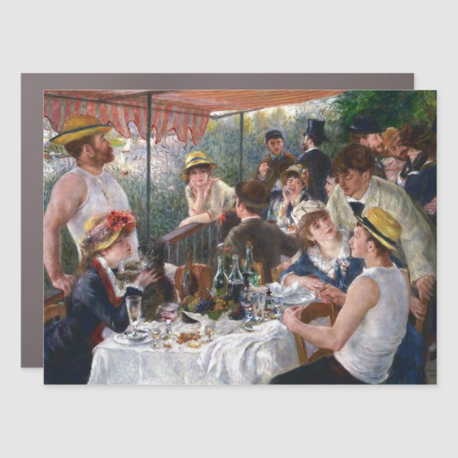Pierre-Auguste Renoir - Luncheon of Boating Party Car Magnet (Front)