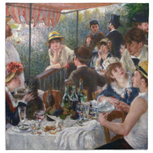 Pierre-Auguste Renoir - Luncheon of Boating Party Cloth Napkin
