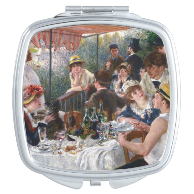 Pierre-Auguste Renoir - Luncheon of Boating Party Compact Mirror (Front)