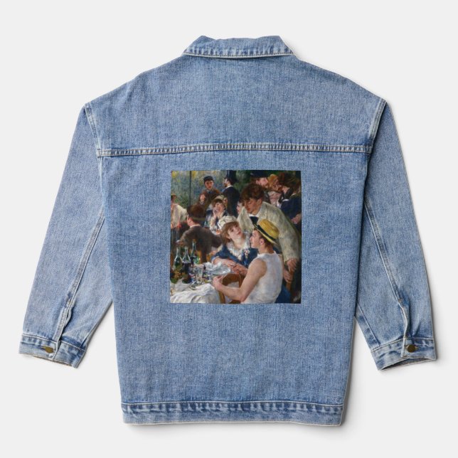 Pierre-Auguste Renoir - Luncheon of Boating Party Denim Jacket (Back)