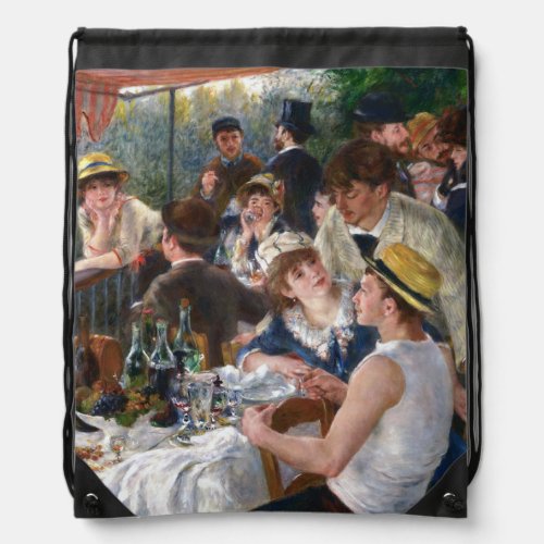 Pierre_Auguste Renoir _ Luncheon of Boating Party Drawstring Bag