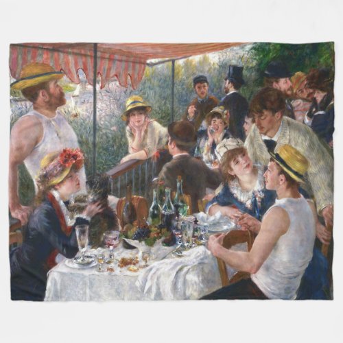Pierre_Auguste Renoir _ Luncheon of Boating Party Fleece Blanket