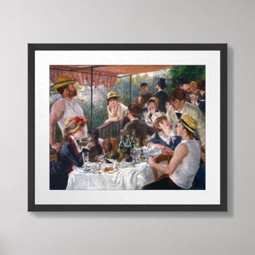 Pierre_Auguste Renoir _ Luncheon of Boating Party Framed Art