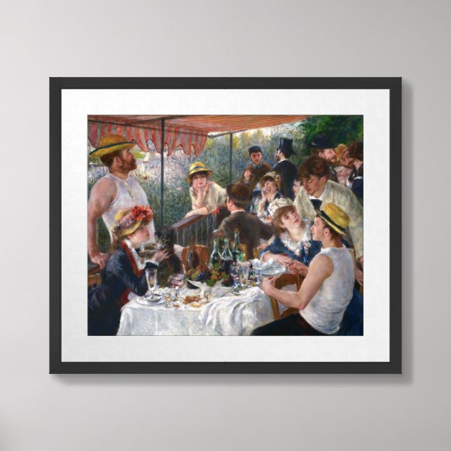 Pierre-Auguste Renoir - Luncheon of Boating Party Framed Art (Framed Front)