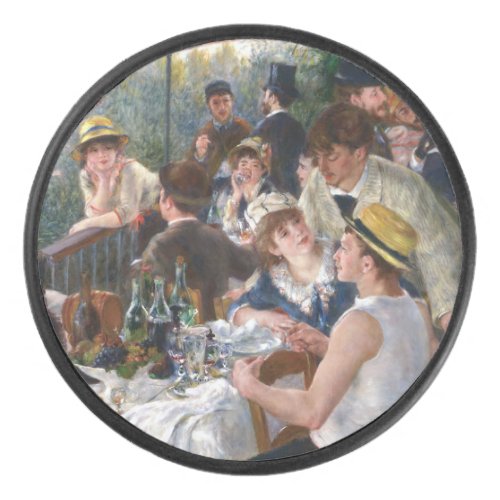 Pierre_Auguste Renoir _ Luncheon of Boating Party Hockey Puck