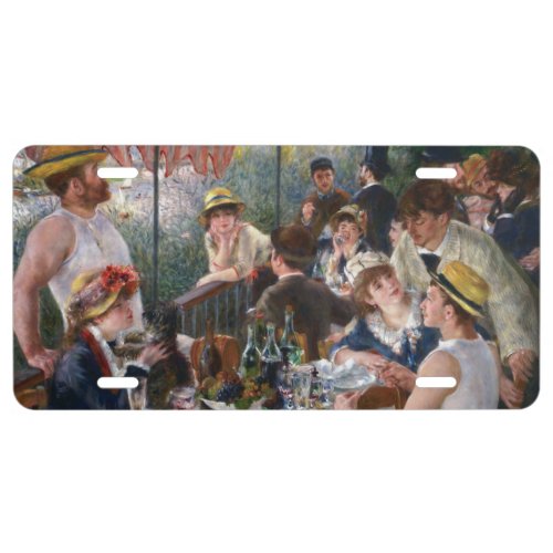 Pierre_Auguste Renoir _ Luncheon of Boating Party License Plate