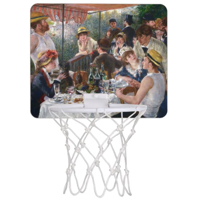 Pierre-Auguste Renoir - Luncheon of Boating Party Mini Basketball Hoop (Front)