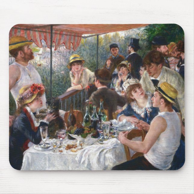 Pierre-Auguste Renoir - Luncheon of Boating Party Mouse Pad (Front)