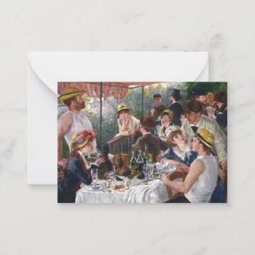 Pierre_Auguste Renoir _ Luncheon of Boating Party Note Card
