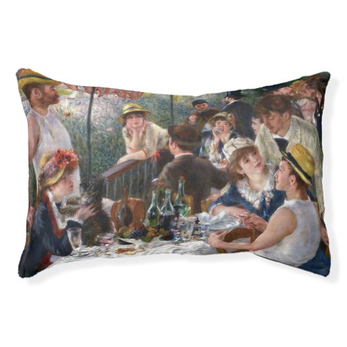 Pierre_Auguste Renoir _ Luncheon of Boating Party Pet Bed