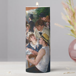 Pierre-Auguste Renoir - Luncheon of Boating Party Pillar Candle