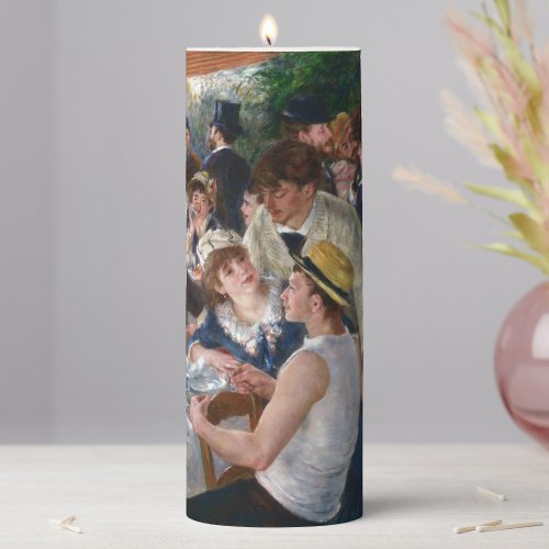 Pierre_Auguste Renoir _ Luncheon of Boating Party Pillar Candle