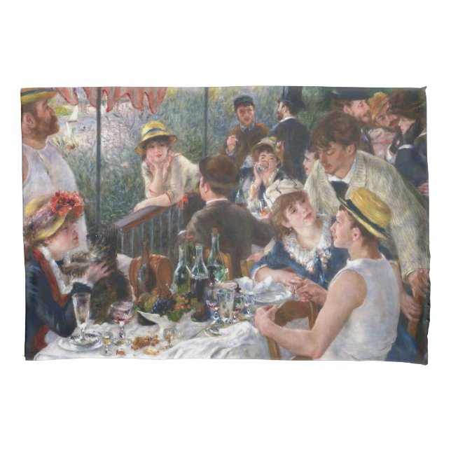 Pierre-Auguste Renoir - Luncheon of Boating Party Pillow Case (Front)