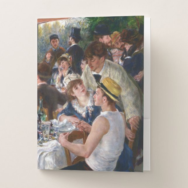 Pierre-Auguste Renoir - Luncheon of Boating Party Pocket Folder (Front)