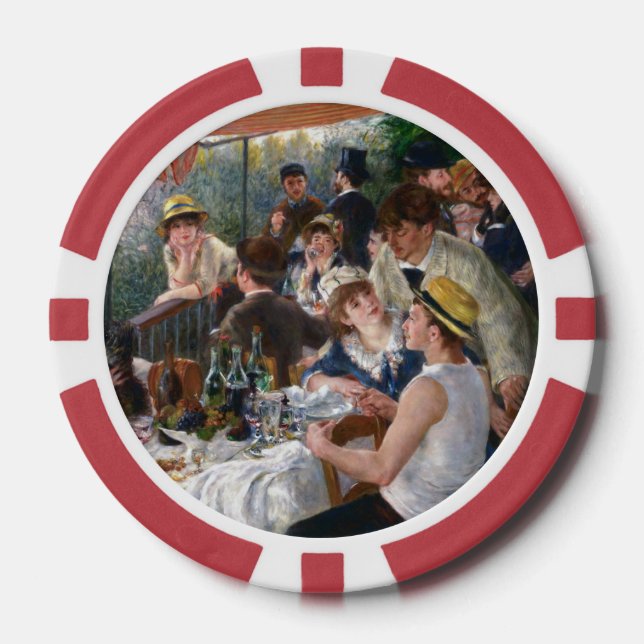Pierre-Auguste Renoir - Luncheon of Boating Party Poker Chips (Front)