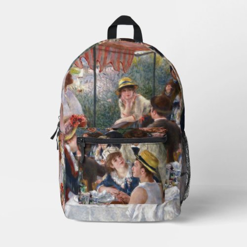 Pierre_Auguste Renoir _ Luncheon of Boating Party Printed Backpack