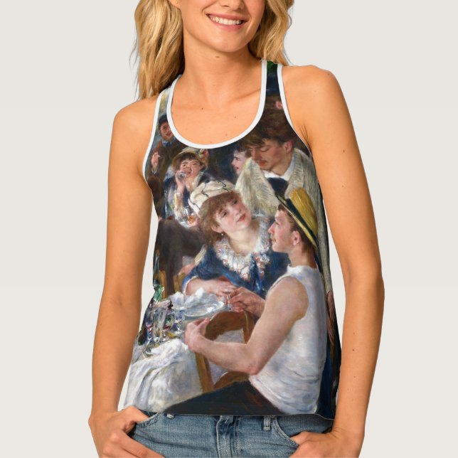 Pierre-Auguste Renoir - Luncheon of Boating Party Tank Top (Front)