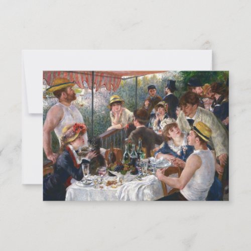 Pierre_Auguste Renoir _ Luncheon of Boating Party Thank You Card