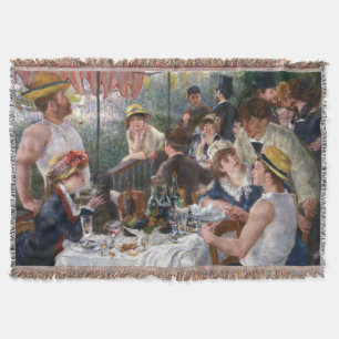 Pierre-Auguste Renoir - Luncheon of Boating Party Throw Blanket