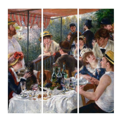 Pierre_Auguste Renoir _ Luncheon of Boating Party Triptych
