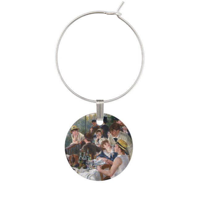Pierre-Auguste Renoir - Luncheon of Boating Party Wine Charm (Front)