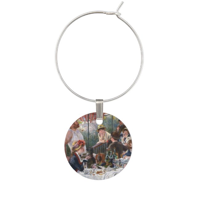 Pierre-Auguste Renoir - Luncheon of Boating Party Wine Charm (Front)
