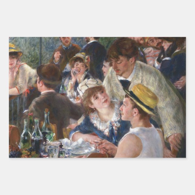 Pierre-Auguste Renoir - Luncheon of Boating Party Wrapping Paper Sheets (Front)