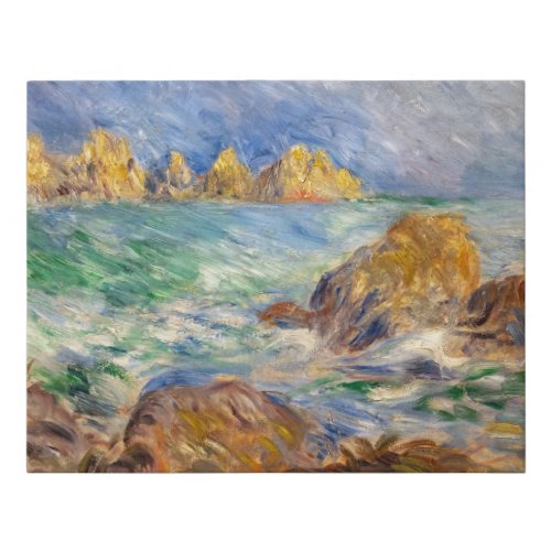 Pierre_Auguste Renoir _ Marine Guernesey Faux Canvas Print