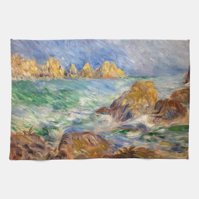 Pierre-Auguste Renoir - Marine, Guernesey Kitchen Towel (Horizontal)