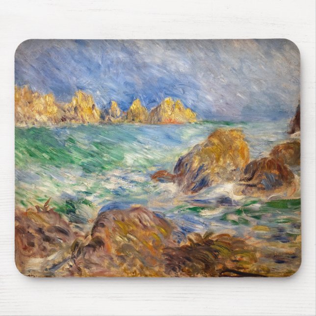 Pierre-Auguste Renoir - Marine, Guernesey Mouse Pad (Front)