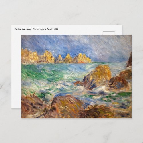 Pierre_Auguste Renoir _ Marine Guernesey Postcard