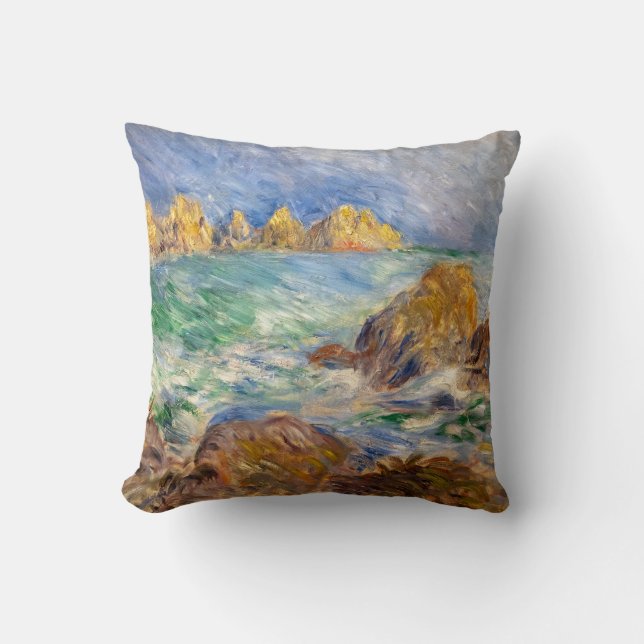 Pierre-Auguste Renoir - Marine, Guernesey Throw Pillow (Front)
