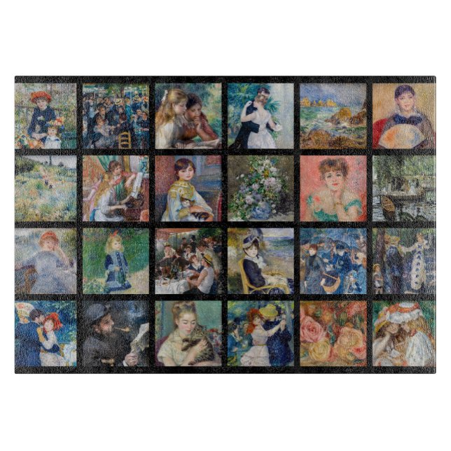 Pierre-Auguste Renoir - Masterpieces Collage Cutting Board (Front)
