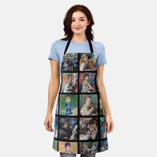 Pierre_Auguste Renoir _ Masterpieces Grid Collage Apron