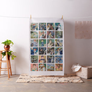 Pierre-Auguste Renoir - Masterpieces Grid Collage Fabric