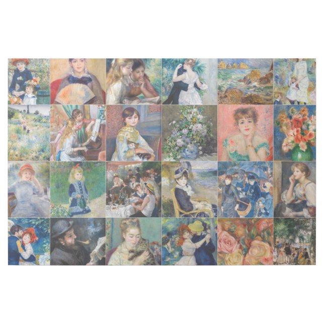 Pierre-Auguste Renoir - Masterpieces Grid Collage Gallery Wrap (Front)