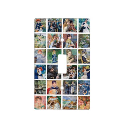 Pierre_Auguste Renoir _ Masterpieces Grid Collage Light Switch Cover