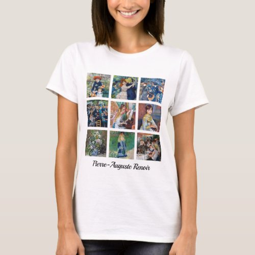 Pierre_Auguste Renoir _ Masterpieces Grid Collage T_Shirt