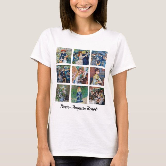 Pierre-Auguste Renoir - Masterpieces Grid Collage T-Shirt (Front)