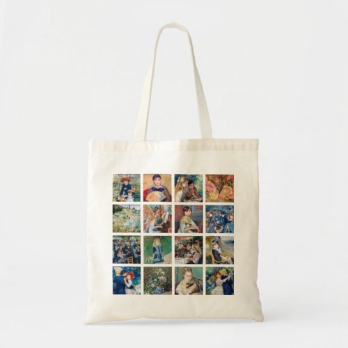 Pierre_Auguste Renoir _ Masterpieces Grid Collage Tote Bag