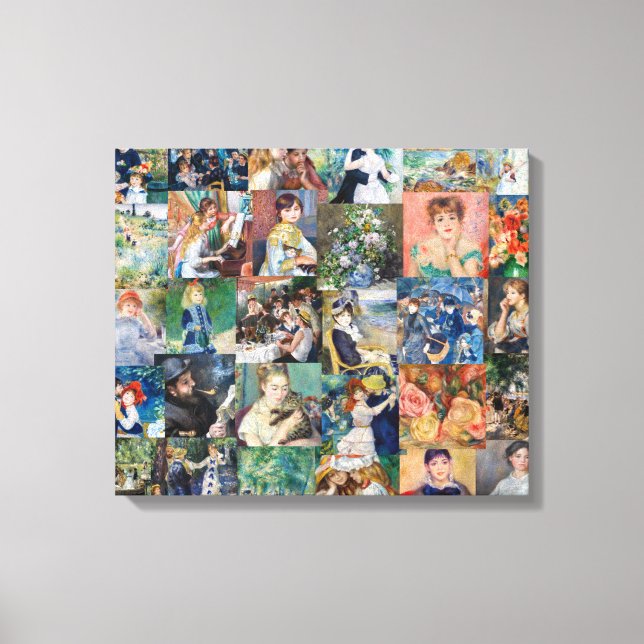 Pierre-Auguste Renoir - Masterpieces Patchwork Canvas Print (Front)