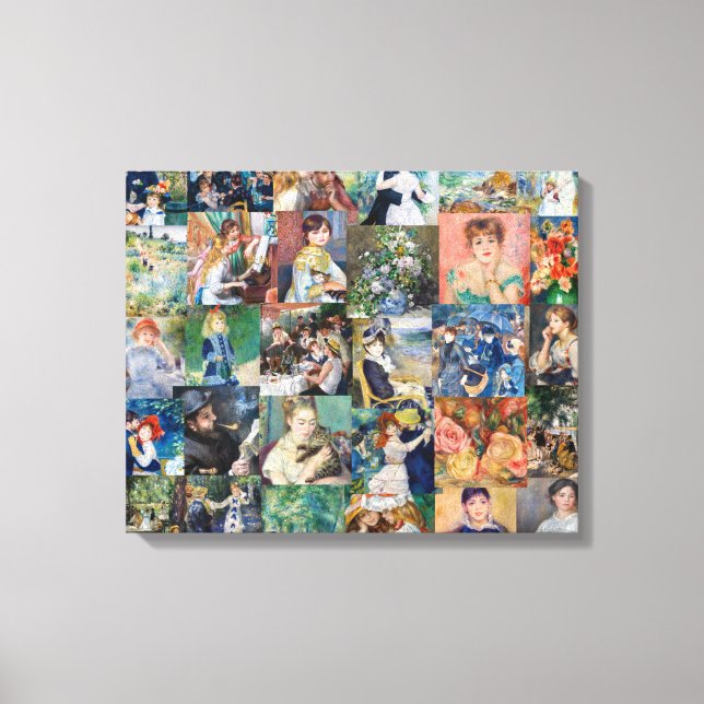 Pierre-Auguste Renoir - Masterpieces Patchwork Canvas Print (Front)