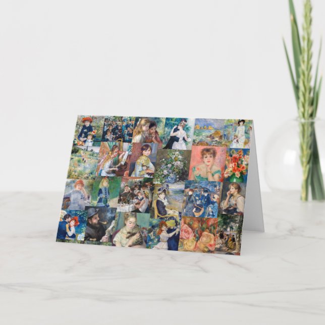 Pierre-Auguste Renoir - Masterpieces Patchwork Card (Front)