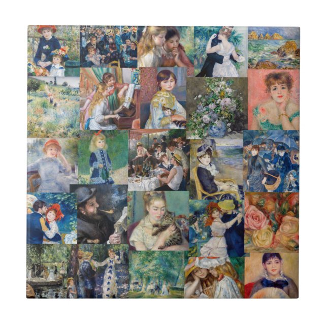 Pierre-Auguste Renoir - Masterpieces Patchwork Ceramic Tile (Front)