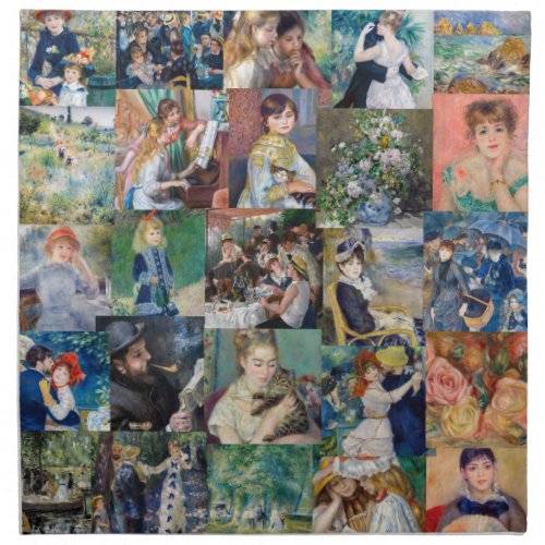 Pierre_Auguste Renoir _ Masterpieces Patchwork Cloth Napkin