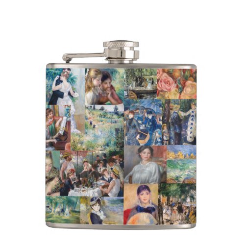 Pierre_Auguste Renoir _ Masterpieces Patchwork Flask