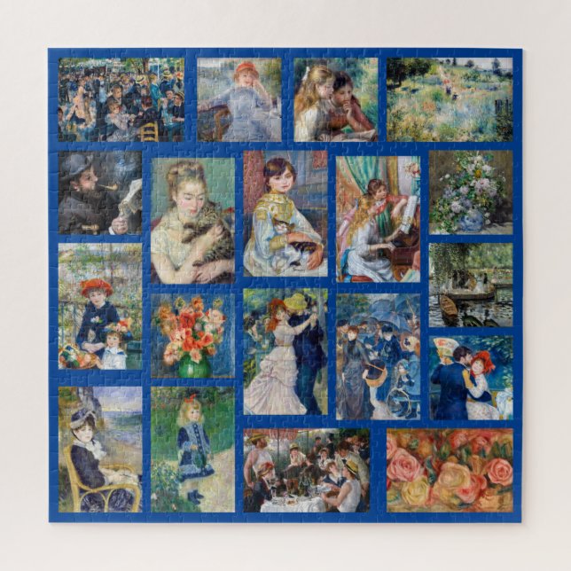 Pierre-Auguste Renoir - Masterpieces Patchwork Jigsaw Puzzle (Vertical)