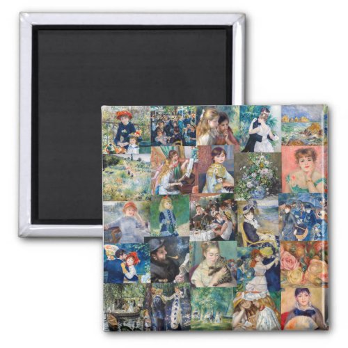 Pierre_Auguste Renoir _ Masterpieces Patchwork Magnet