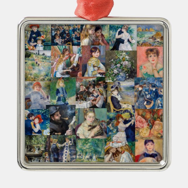 Pierre-Auguste Renoir - Masterpieces Patchwork Metal Ornament (Front)