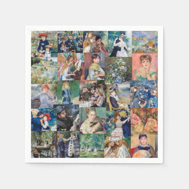 Pierre-Auguste Renoir - Masterpieces Patchwork Napkins (Front)